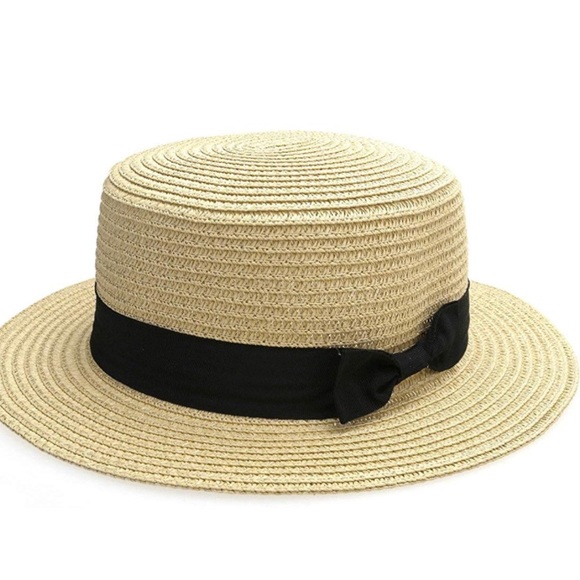 Casual Boater Flat Top Hats - Picture 3 of 7